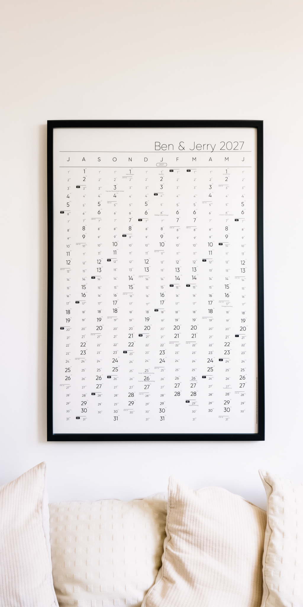Individueller Plakatkalender